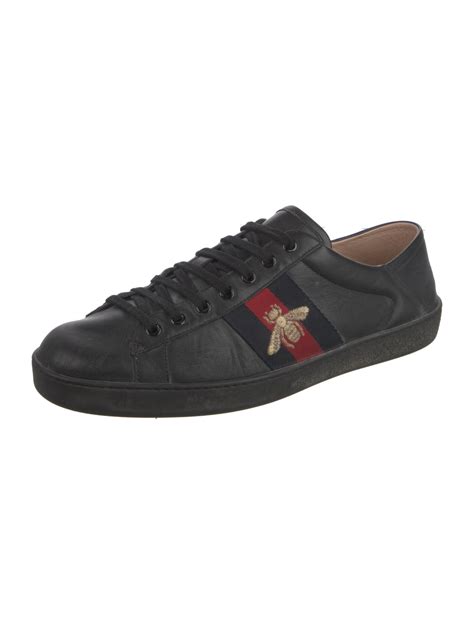 gucci leather printed sneakers|gucci leather sneakers sale.